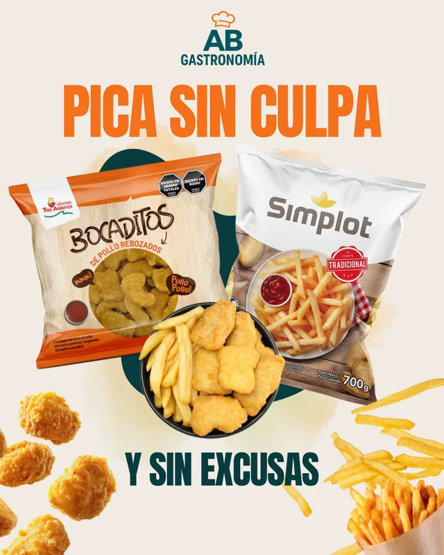 Pieza de snacks para AB Gastronomía