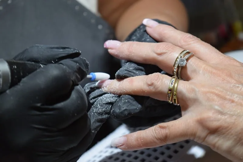 Fotografía de servicio de manicura